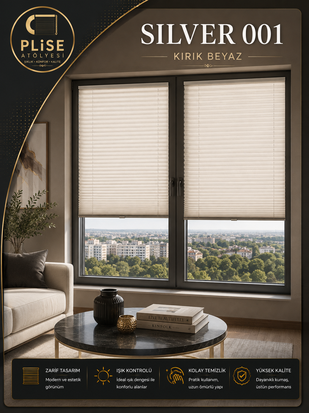 Silver 001 Kırık Beyaz